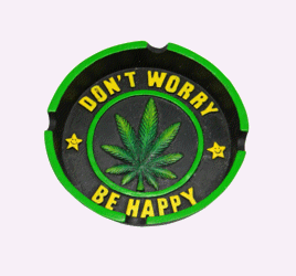 Don't Worry Be Happy Leaf Ashtray